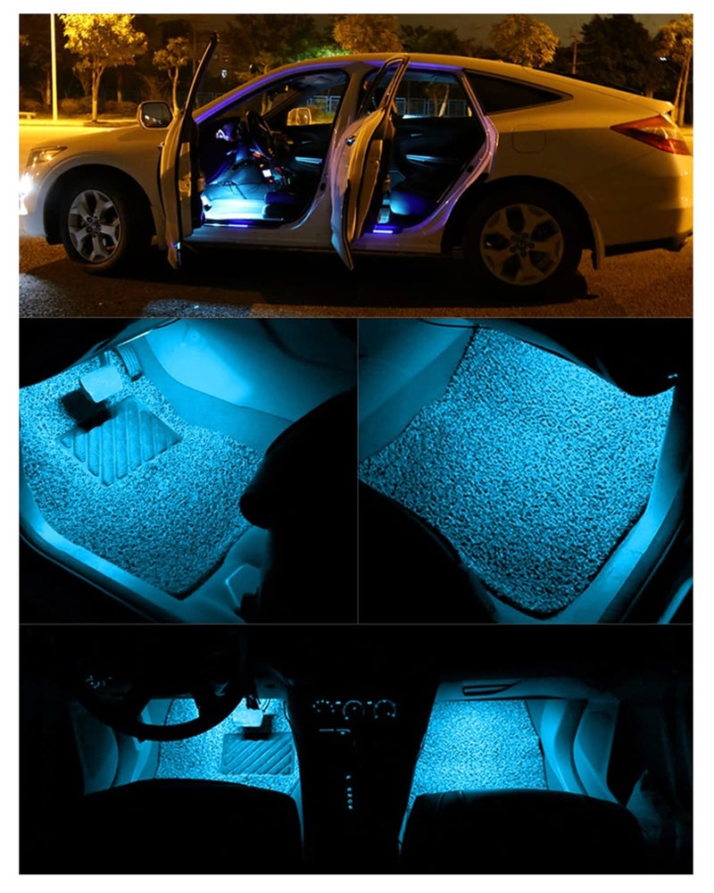 YM EBright YM E-Bright Led Strip Lights for Cars 27CM 5050 15SMD 300Lumen Waterproof Car Underglow Lights- Motorcycles Golf Cart Boat Led Interior Exterior Lights Strip Decoration DC-12V Ice Blue,Pack of 4 - Image 3